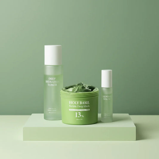 Holy Basil Bubble Mask - Exfoliate & Glow!